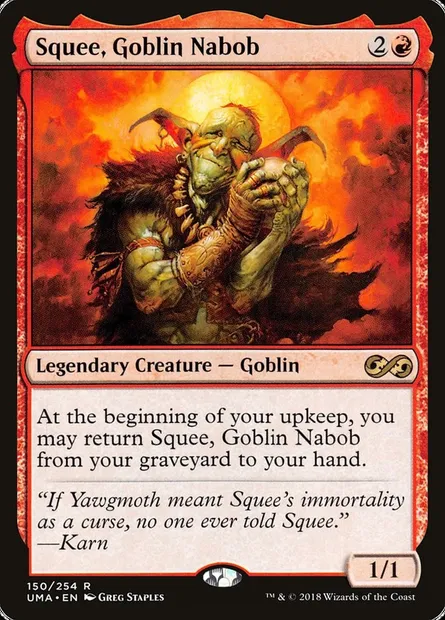 Squee, Goblin Nabob, Magic card UMA 150 — Ultimate Masters set