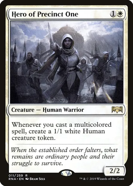 Hero of Precinct One, Magic card RNA 11 — Ravnica Allegiance set
