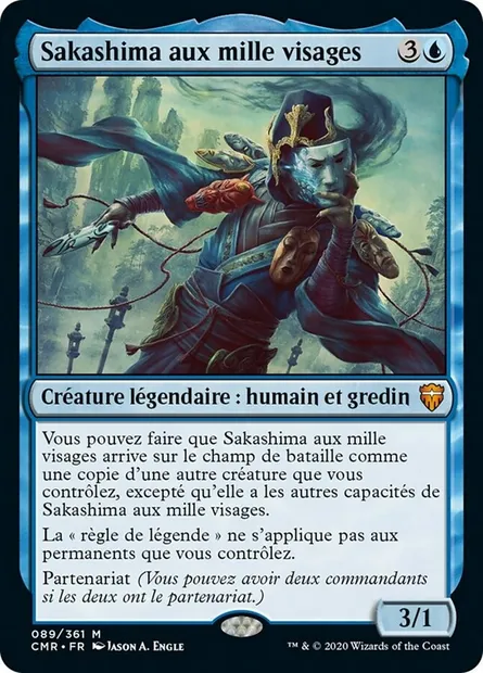 Sakashima aux mille visages, carte Magic CMR 89 — extension Commander Legends