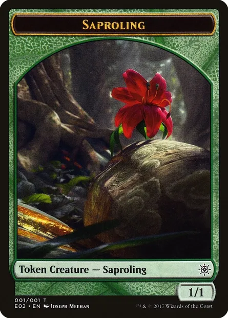 Saproling, Magic card E02 T1 — Explorers of Ixalan set