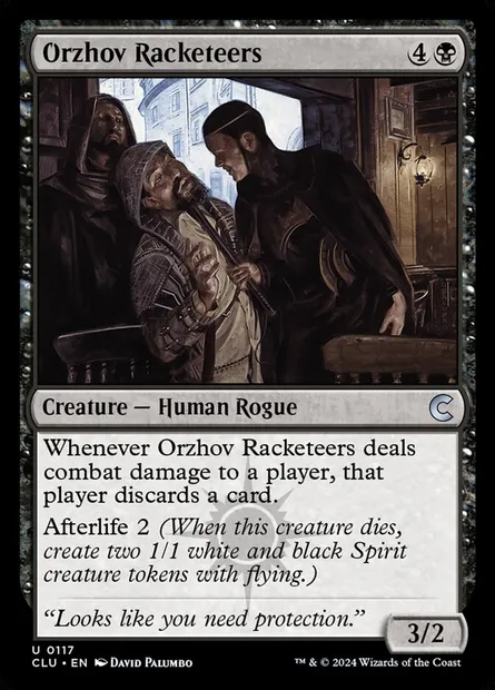 Orzhov Racketeers, Magic card CLU 117 — Ravnica: Clue Edition set