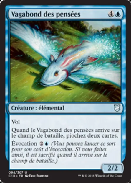 Vagabond des pensées, carte Magic C18 94 — extension Commander 2018