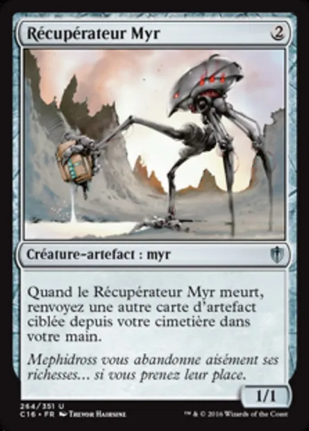 Récupérateur Myr, carte Magic C16 264 — extension Commander 2016