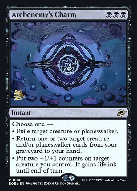 Archenemy's Charm, Magic card PEOE 88s — Edge of Eternities Promos set