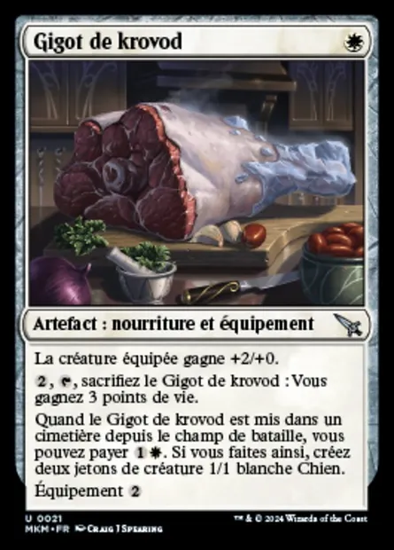 Gigot de krovod, carte Magic MKM 21 — extension Murders at Karlov Manor