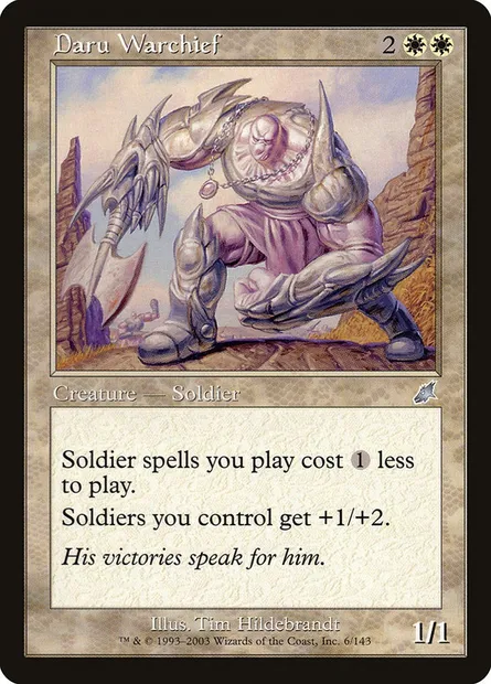Daru Warchief, Magic card SCG 6 — Scourge set
