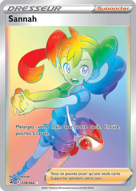 Sannah, carte Pokémon FST 278 — extension Poing de Fusion