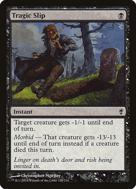 Fatale glissade, carte Magic CNS 128 — extension Conspiration