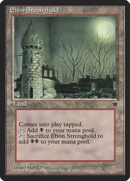 Place forte d'ébên, carte Magic FEM 95 — extension Fallen Empires