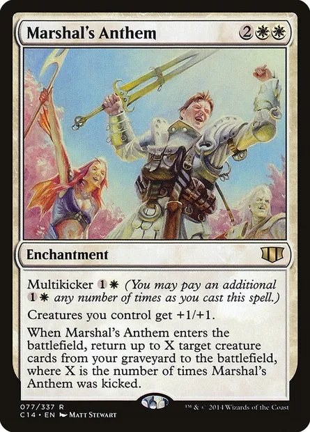 Marshal's Anthem, Magic card C14 77 — Commander 2014 set