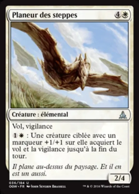 Planeur des steppes, carte Magic OGW 36 — extension Le serment des Sentinelles