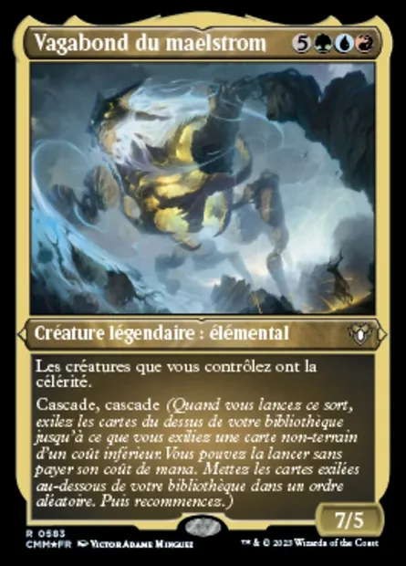 Vagabond du maelstrom, carte Magic CMM 583 — extension Commander Masters