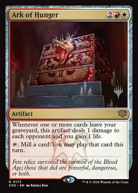 Arche de la faim, carte Magic PSOS 173p — extension Secrets of Strixhaven Promos
