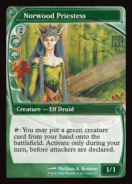 Norwood Priestess, Magic card MB2 211 — Mystery Booster 2 set