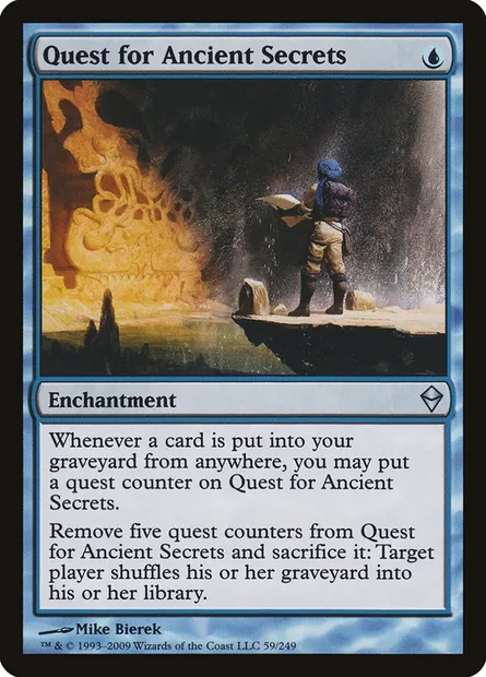 Quest for Ancient Secrets, Magic card ZEN 59 — Zendikar set