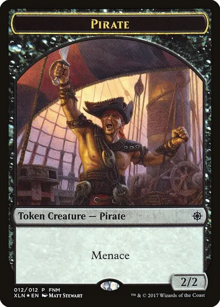 Pirate // Treasure, Magic card F17 12 — Friday Night Magic 2017 set