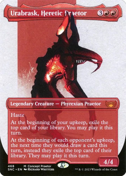 Urabrask, praetor hérétique, carte Magic SNC 468 — extension Les rues de la Nouvelle-Capenna