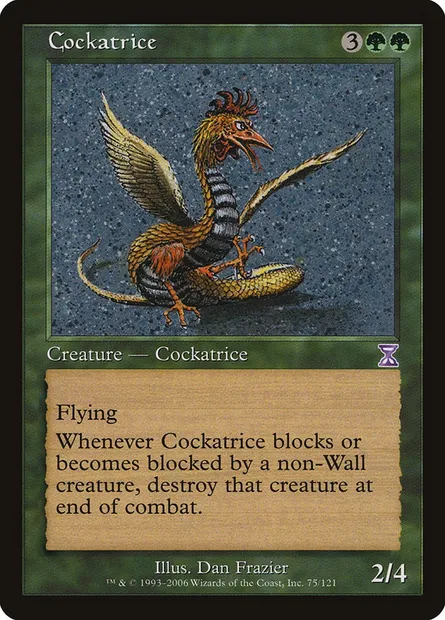 Cocatrix, carte Magic TSB 75 — extension Time Spiral Timeshifted