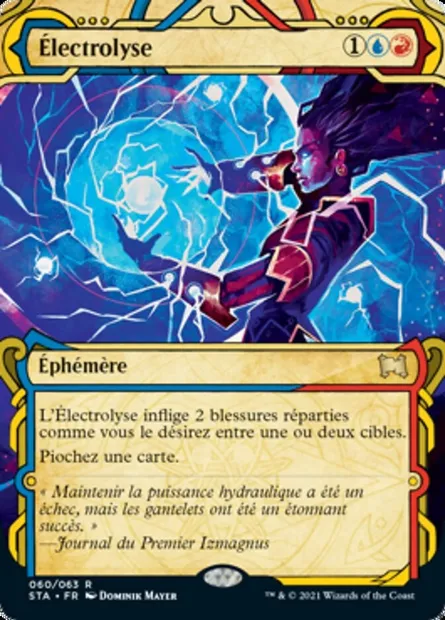 Électrolyse, carte Magic STA 60 — extension Strixhaven Mystical Archive
