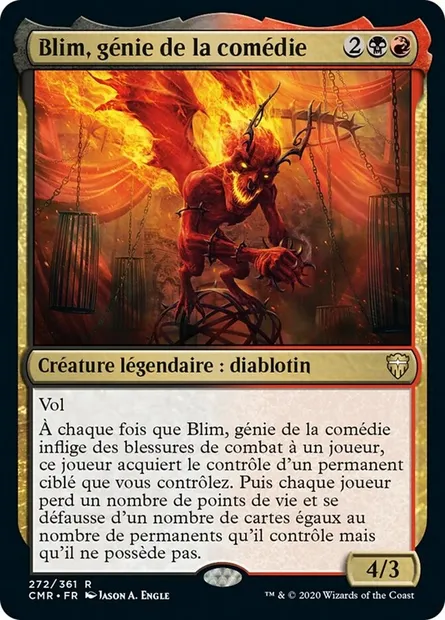 Blim, génie de la comédie, carte Magic CMR 272 — extension Commander Legends