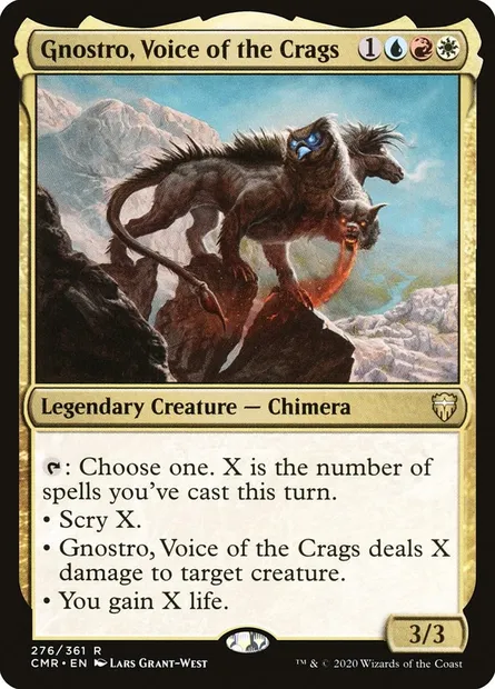 Gnostro, Voice of the Crags, Magic card CMR 276 — Commander Legends set