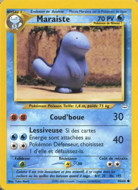 Maraiste, carte Pokémon NR 48 — extension Neo Revelation