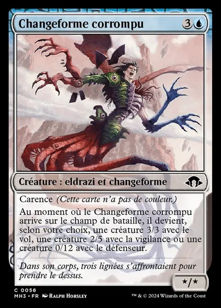 Changeforme corrompu, carte Magic MH3 56 — extension Modern Horizons 3