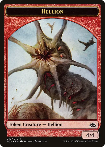 Hellion, carte Magic TPCA 12 — extension Planechase Anthology Tokens
