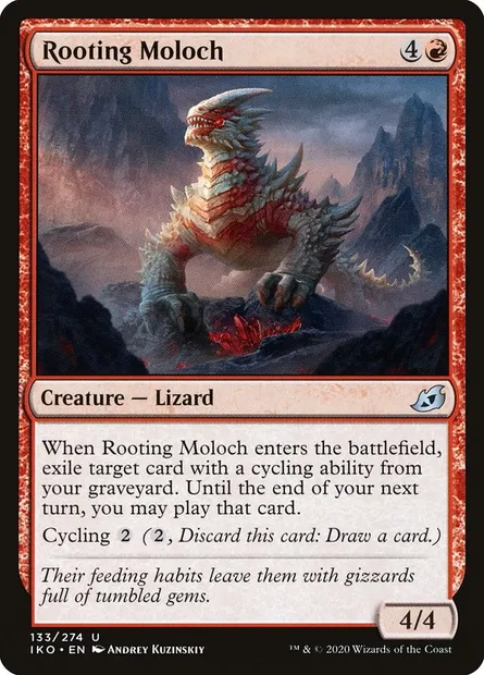 Rooting Moloch, Magic card IKO 133 — Ikoria: Lair of Behemoths set