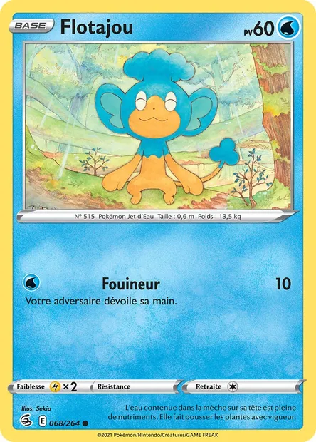 Flotajou, carte Pokémon FST 68 — extension Poing de Fusion