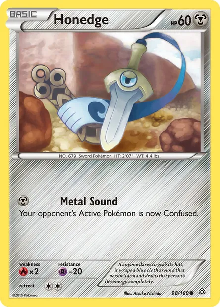 Honedge, Pokémon card PRC 98 — Primal Clash set