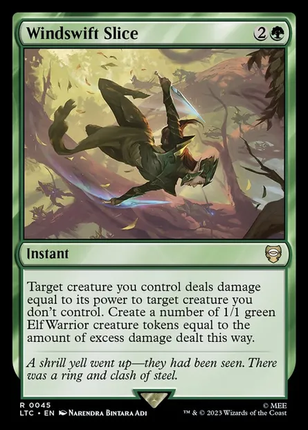 Windswift Slice, Magic card LTC 45 — Tales of Middle-earth Commander set