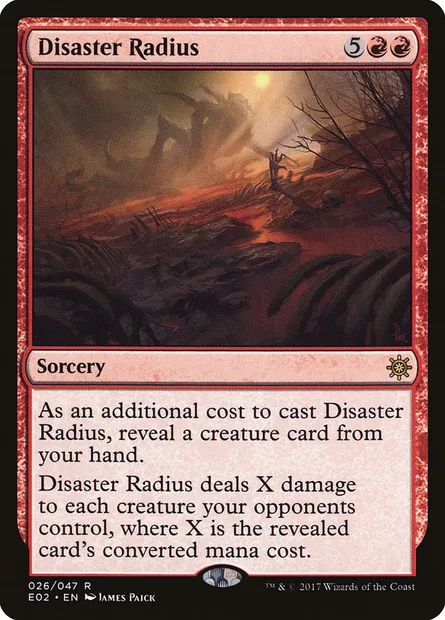 Disaster Radius, Magic card E02 26 — Explorers of Ixalan set