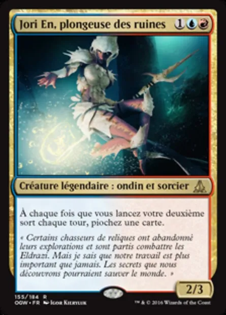 Jori En, plongeuse des ruines, carte Magic OGW 155 — extension Le serment des Sentinelles