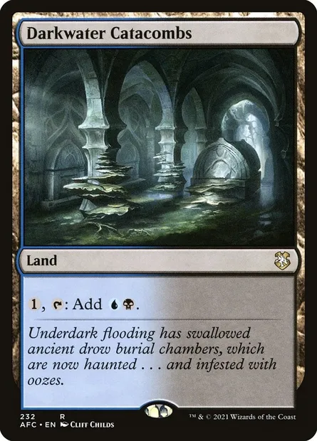 Darkwater Catacombs, Magic card AFC 232 — Forgotten Realms Commander set