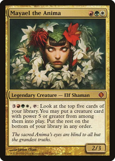 Mayael the Anima, Magic card ALA 179 — Shards of Alara set