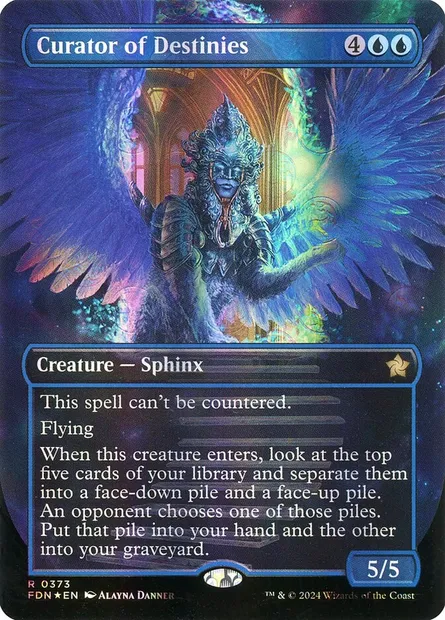 Curator of Destinies, Magic card FDN 373 — Foundations set