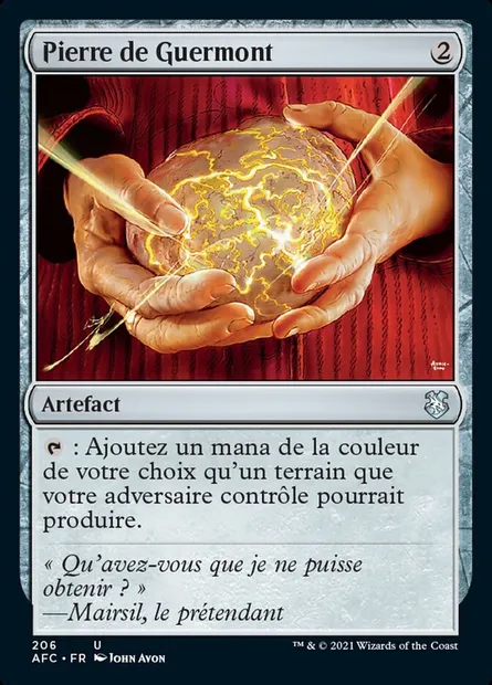 Pierre de Guermont, carte Magic AFC 206 — extension Forgotten Realms Commander