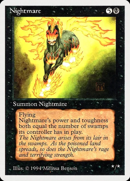 Nightmare, Magic card SUM 120 — Summer Magic / Edgar set