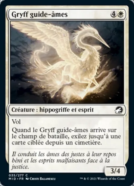 Gryff guide-âmes, carte Magic MID 35 — extension Innistrad : chasse de minuit