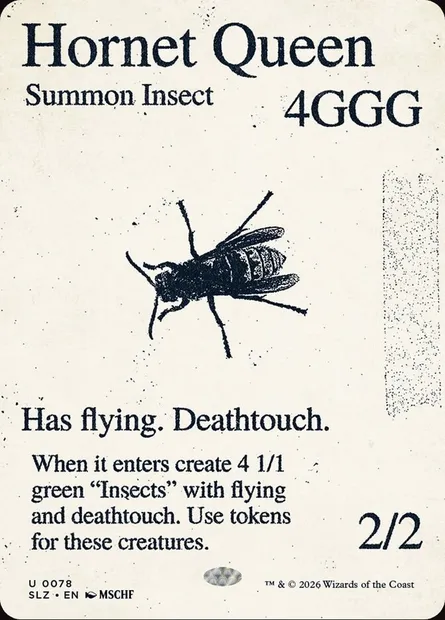 Hornet Queen, Magic card SLZ 78 — The Zeta Set set
