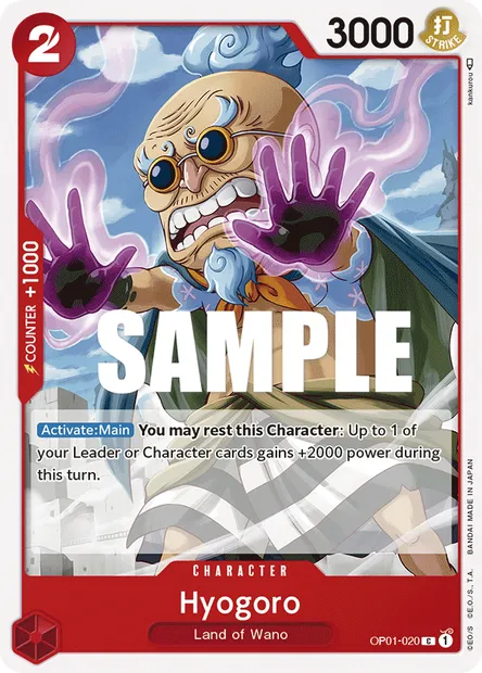 Hyogoro, carte One Piece OP01-020 — extension ROMANCE DAWN