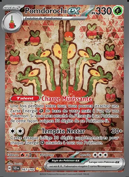 Pomdorochi-ex, carte Pokémon SCR 167 — extension Couronne Stellaire