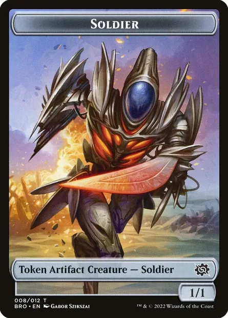 Soldier, carte Magic TBRO 8 — extension The Brothers' War Tokens