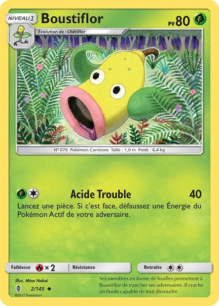 Boustiflor, carte Pokémon GRI 2 — extension Gardiens Ascendants