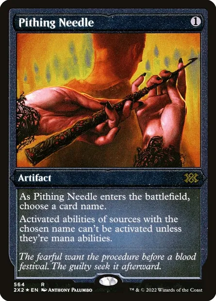 Pithing Needle, Magic card 2X2 564 — Double Masters 2022 set