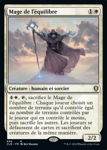 Mage de l'équilibre, carte Magic CLB 699 — extension Commander Légendes : la bataille de la Porte de Baldur