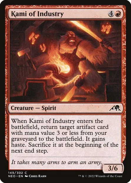 Kami of Industry, Magic card NEO 149 — Kamigawa: Neon Dynasty set