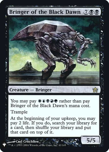 Bringer of the Black Dawn, Magic card PLST 5DN-43 — The List set