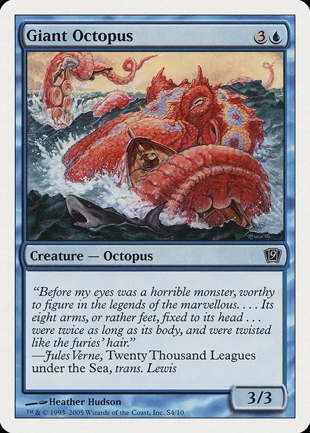 Giant Octopus, Magic card 9ED S4 — Ninth Edition set